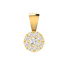 Ice Jewellery Cluster Diamond Pendant with 0.25ct Diamonds in 9K Yellow Gold - 9YPCLUS25GH | Ice Jewellery Australia