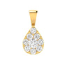 Ice Jewellery Teardrop Diamond Pendant with 0.33ct Diamonds in 9K Yellow Gold - 9YTDP33GH | Ice Jewellery Australia