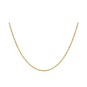 Ice Jewellery 9ct Yellow Gold Rope Chain Necklace 41cm - 1.12.0183 | Ice Jewellery Australia