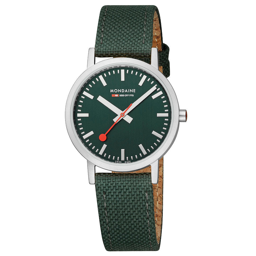 Mondaine Official Swiss Railways Classic Green 36mm Unisex Watch - A660.30314.60SBF | Ice Jewellery Australia