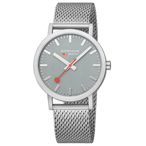 Mondaine Official Swiss Railways Classic Grey 40mm Watch - A660.30360.80SBJ | Ice Jewellery Australia