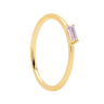 P D PAOLA Purple Amani Yellow Gold Ring - AN01-148 | Ice Jewellery Australia