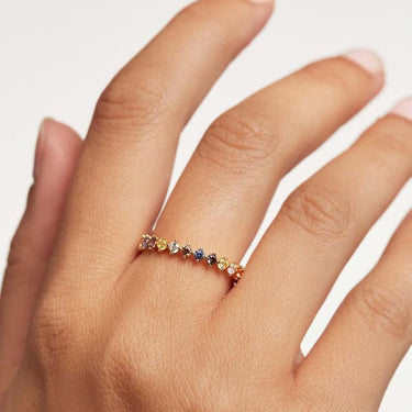 P D PAOLA Sage Yellow Gold Ring - AN01-209 | Ice Jewellery Australia