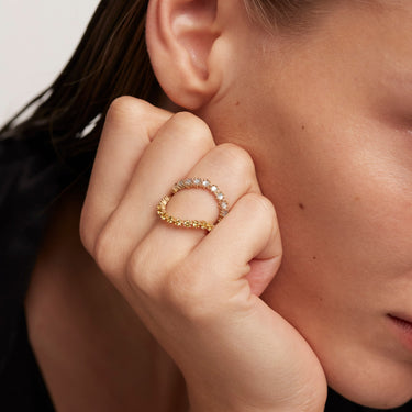 P D PAOLA Kara Gold Ring - AN01-640 | Ice Jewellery Australia