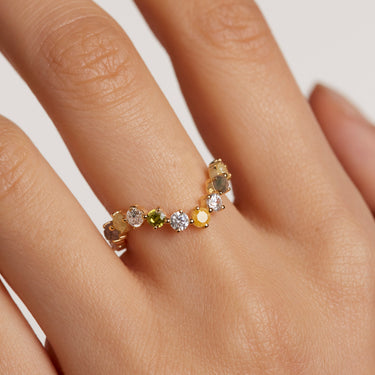 P D PAOLA April Gold Ring - AN01-642 | Ice Jewellery Australia
