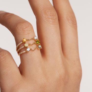 P D PAOLA Juno Gold Ring - AN01-655 | Ice Jewellery Australia