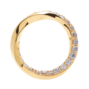 P D PAOLA Cavalier Yellow Gold Ring - AN01-197 | Ice Jewellery Australia