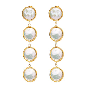 Amber Sceats Grande Rylee Gold Earrings - ASE1102G | Ice Jewellery Australia