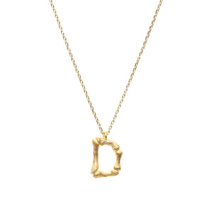 Amber Sceats Letter Necklace - D - ASN1134G-D | Ice Jewellery Australia