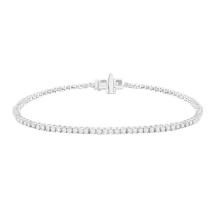 Ice Jewellery Diamond Tennis Bracelet with 1.00ct Diamonds in 9K White Gold - B-3985-100-W | Ice Jewellery Australia