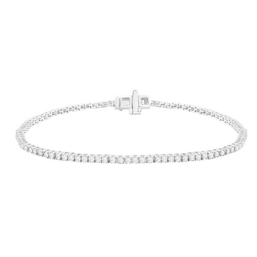 Ice Jewellery Diamond Tennis Bracelet with 1.00ct Diamonds in 9K White Gold - B-3985-100-W | Ice Jewellery Australia