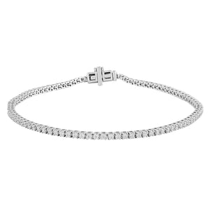 Ice Jewellery Bracelet with 1.46ct Diamonds in 9K White Gold 18.5cm | Ice Jewellery Australia