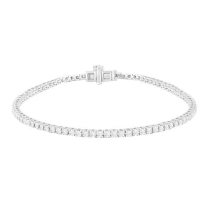 Ice Jewellery Diamond Tennis Bracelet with 2.00ct Diamonds in 9K White Gold - B-3985-200-W | Ice Jewellery Australia