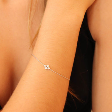 Ice Jewellery Bracelet with 0.15ct Diamonds in 9K White Gold - B-4116-015-W | Ice Jewellery Australia