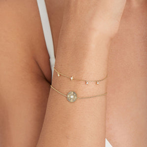 Ania Haie Gold Scattered Stars Kyoto Opal Disc Bracelet - B034-02G | Ice Jewellery Australia