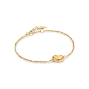 Ania Haie Gold Rope Disc Bracelet - B036-01G | Ice Jewellery Australia