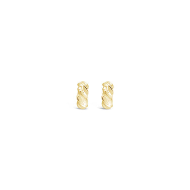 Ichu Curved Mini Hoops Gold - TP3707G | Ice Jewellery Australia