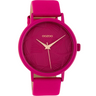 OOZOO Rose Gold on Neon PInk Leather Womans Watch - C10399 | Ice Jewellery Australia