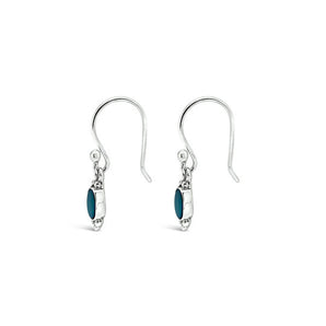 Ichu Opal Trio Silver Hook Drop Earrings - OP5107 | Ice Jewellery Australia