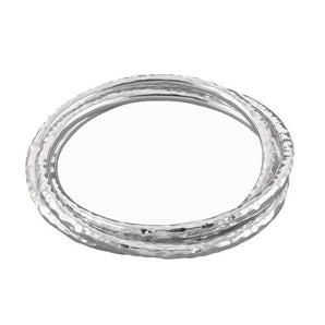 Ichu Three Band Hammered Bangle - CH18301 | Ice Jewellery Australia