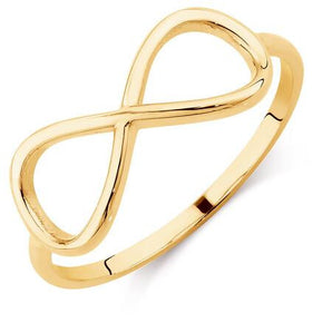 Ichu Infinity Gold Ring - CP2803G | Ice Jewellery Australia