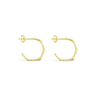 Ichu Faceted Mini Hoops Gold - JP12407G | Ice Jewellery Australia