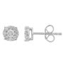 Ice Jewellery Stud Earrings with 0.25ct Diamonds in 9K White Gold - E-14059A-025-W | Ice Jewellery Australia