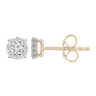 Ice Jewellery Stud Earrings with 0.25ct Diamonds in 9K Yellow Gold - E-14059A-025-Y | Ice Jewellery Australia