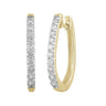 Ice Jewellery Huggie Earrings with 0.50ct Diamonds in 9K Yellow Gold | Ice Jewellery Australia