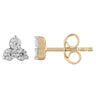 Ice Jewellery Diamond Fashion Stud Earrings with 0.20ct Diamonds in 9K Yellow Gold | Ice Jewellery Australia