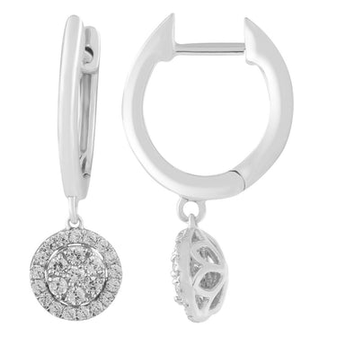 Ice Jewellery Diamond Fashion Earrings with 0.33ct Diamonds in 9K White Gold | Ice Jewellery Australia