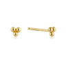 Ania Haie Modern Triple Ball Stud Earrings - E002-01G | Ice Jewellery Australia