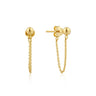 Ania Haie Modern Chain Stud Earrings - E002-06G | Ice Jewellery Australia