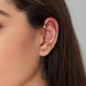 Ania Haie Gold Kyoto Opal Cabochon Barbell Single Earring - E034-01G | Ice Jewellery Australia