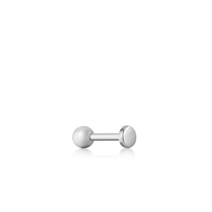 Ania Haie Silver Disc Barbell Single Earring - E035-04H | Ice Jewellery Australia