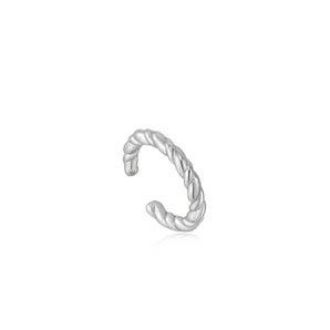 Ania Haie Silver Rope Ear Cuff - E036-06H | Ice Jewellery Australia