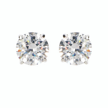 Georgini Clear Round Studs - IE206W | Ice Jewellery Australia