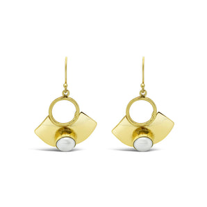 Ichu Golden Pearl Earrings - CH31307G | Ice Jewellery Australia