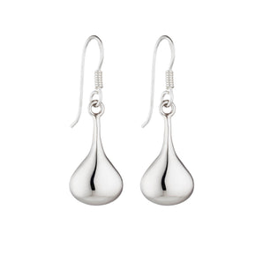 Ice Jewellery Sterling Silver Fancy Tear Drop Oval Earring - E448 | Ice Jewellery Australia