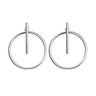Ice Jewellery Sterling Silver Circle And Bar Earrings - E898 | Ice Jewellery Australia