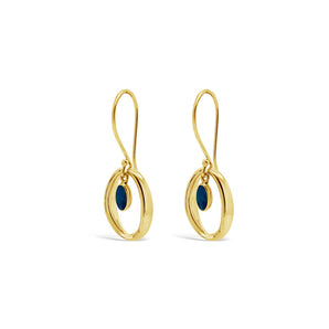Ichu Halo'D Opal Earrings Gold - OP4807G | Ice Jewellery Australia