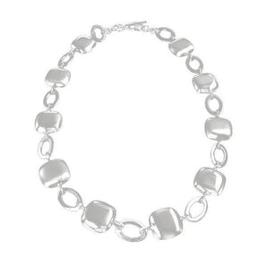 Ichu Satin & Polished Necklace - Square - F0904 | Ice Jewellery Australia