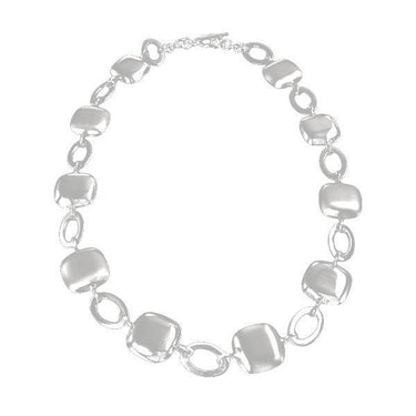 Ichu Satin & Polished Necklace - Square - F0904 | Ice Jewellery Australia