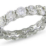 Ice Jewellery 5 Carat Round Diamond Eternity Ring in 18K White Gold - 7500081579 | Ice Jewellery Australia