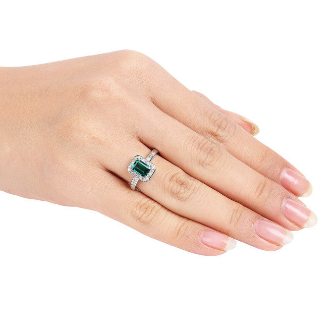 14K Yellow Gold Emerald Cut Diamond Ring | Barkev's