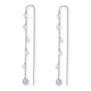 Bianc Freshwater Pearl & Disc Thread Chain - 10100393 | Ice Jewellery Australia