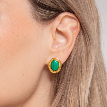 THOMAS SABO Ear Studs Green Stone - H2122-967-7 | Ice Jewellery Australia