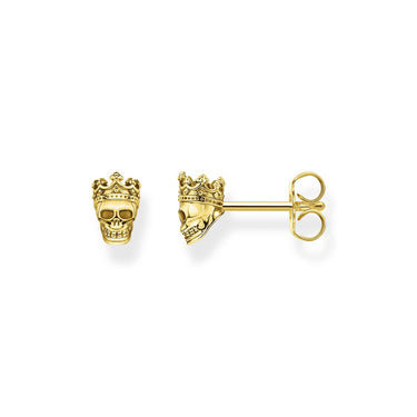 THOMAS SABO Skull Gold Ear Studs -  H2163-413-39 | Ice Jewellery Australia