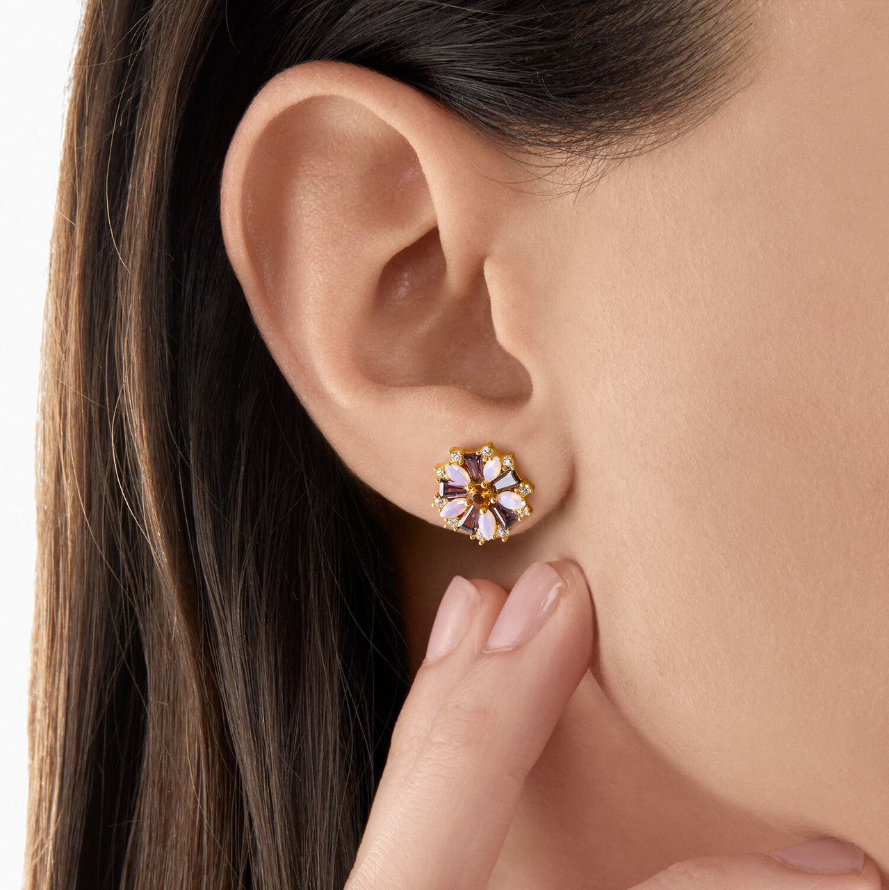 THOMAS SABO Ear Studs Flower Gold -  H2169-971-7 | Ice Jewellery Australia