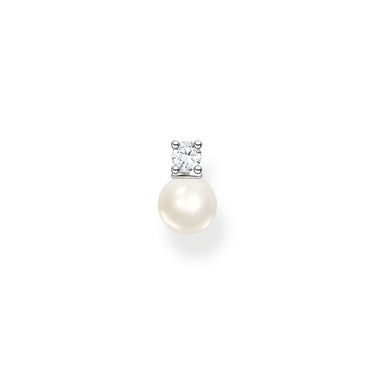 THOMAS SABO Single ear stud pearls and white stone silver - TH2214 | Ice Jewellery Australia